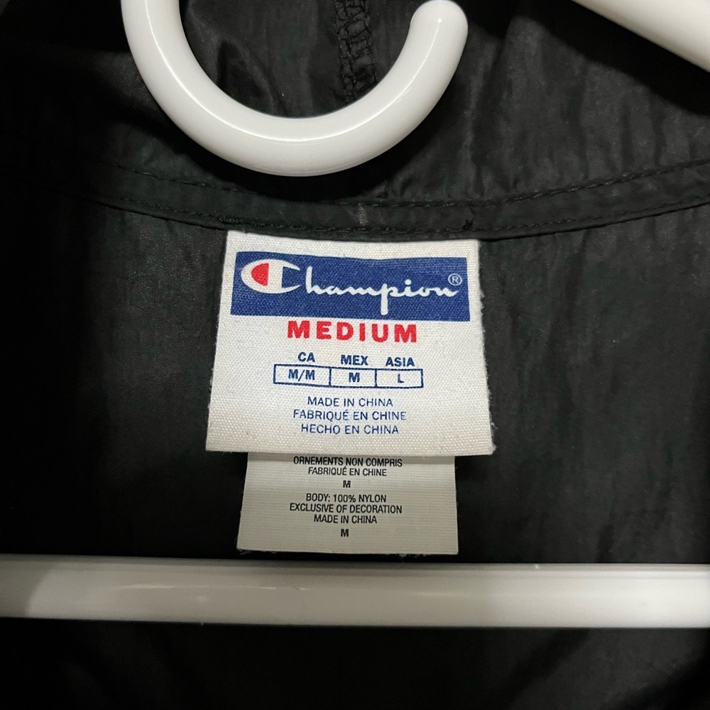 Champion Packable Pullover Black Lightweight Nylo… - image 2